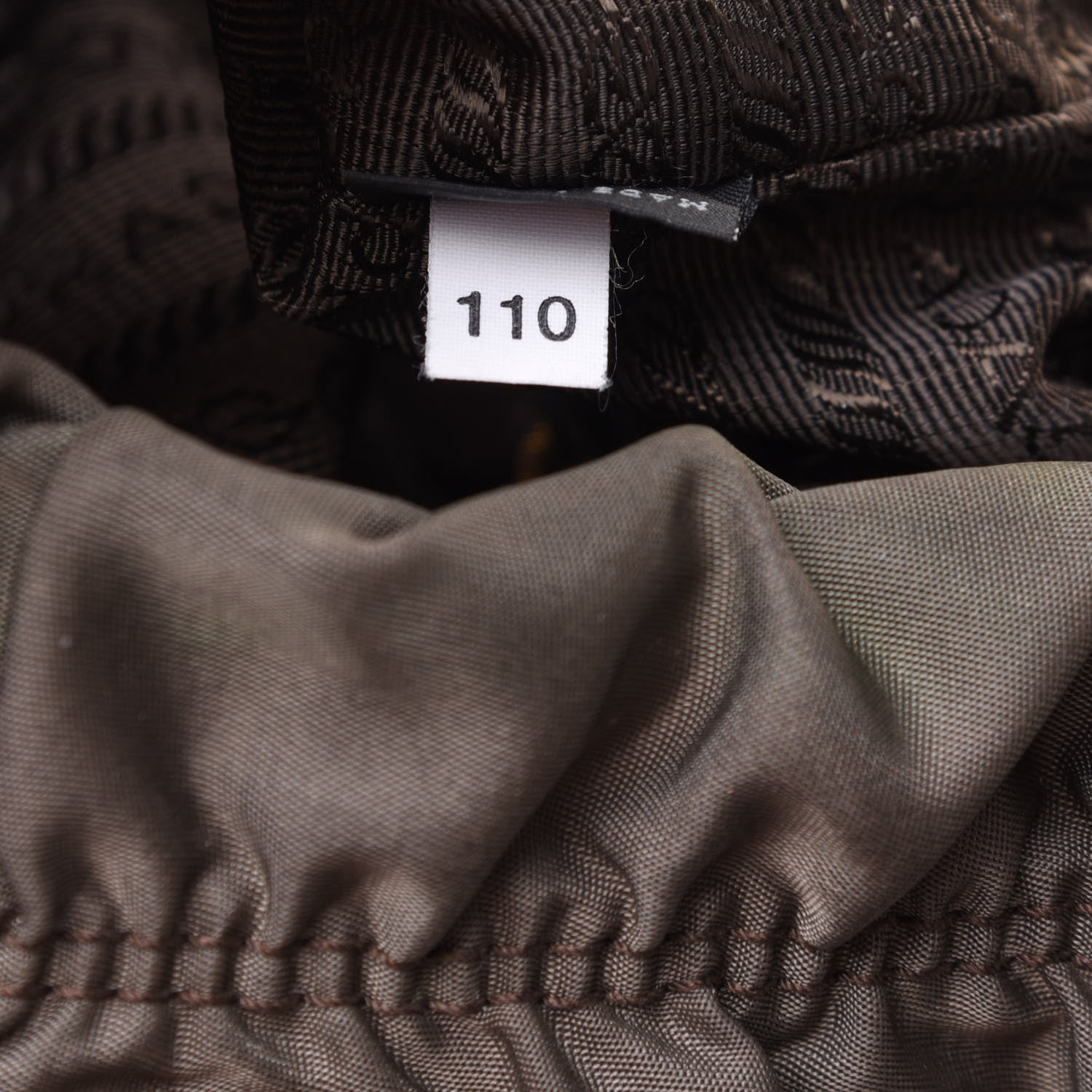 Prada Tessuto Nylon Jacquard Logo Tote Fumo 7 of 10