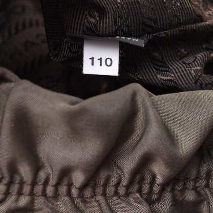 Prada Tessuto Nylon Jacquard Logo Tote Fumo 7 of 10