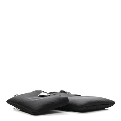 Prada Tessuto Re-Nylon Double Pouch Black 3 of 7