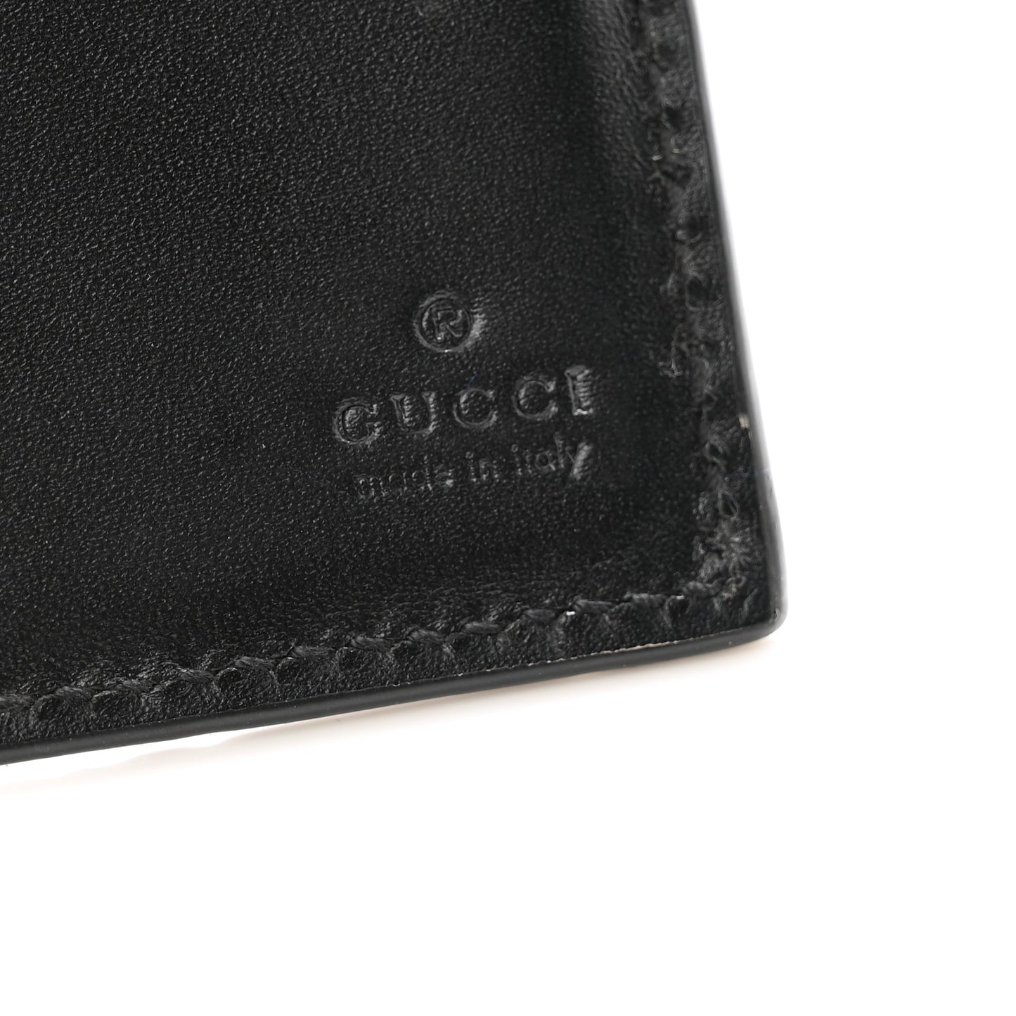 Guccissima Signature Web New Web Bi-Fold Coin Wallet Black