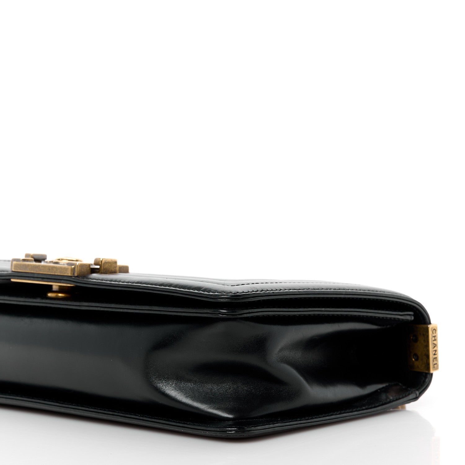 Chanel Glazed Calfskin Medium Boy Flap Black 10 of 11