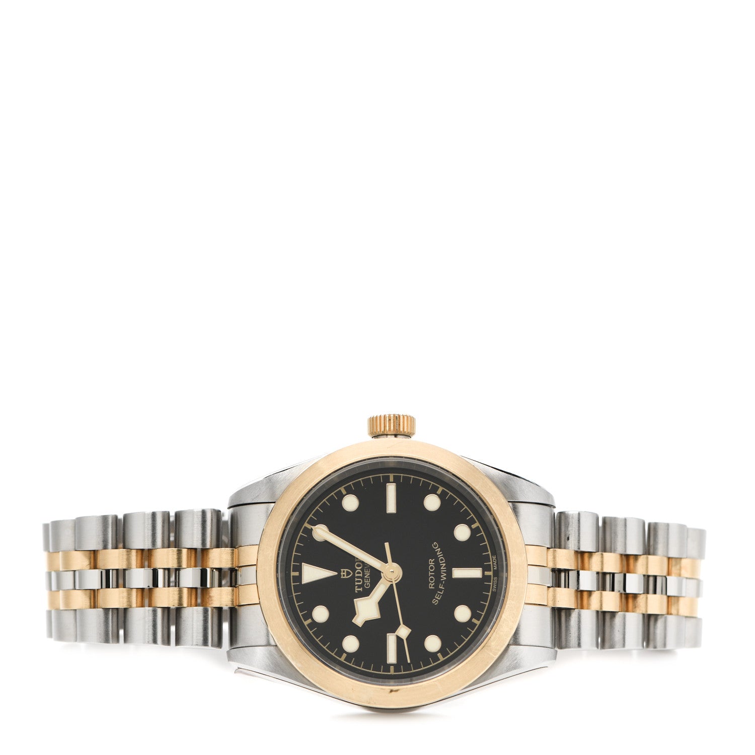 TUDOR Stainless Steel 18K Yellow Gold 32mm Black Bay Automatic Watch Black 79583 2 of 6