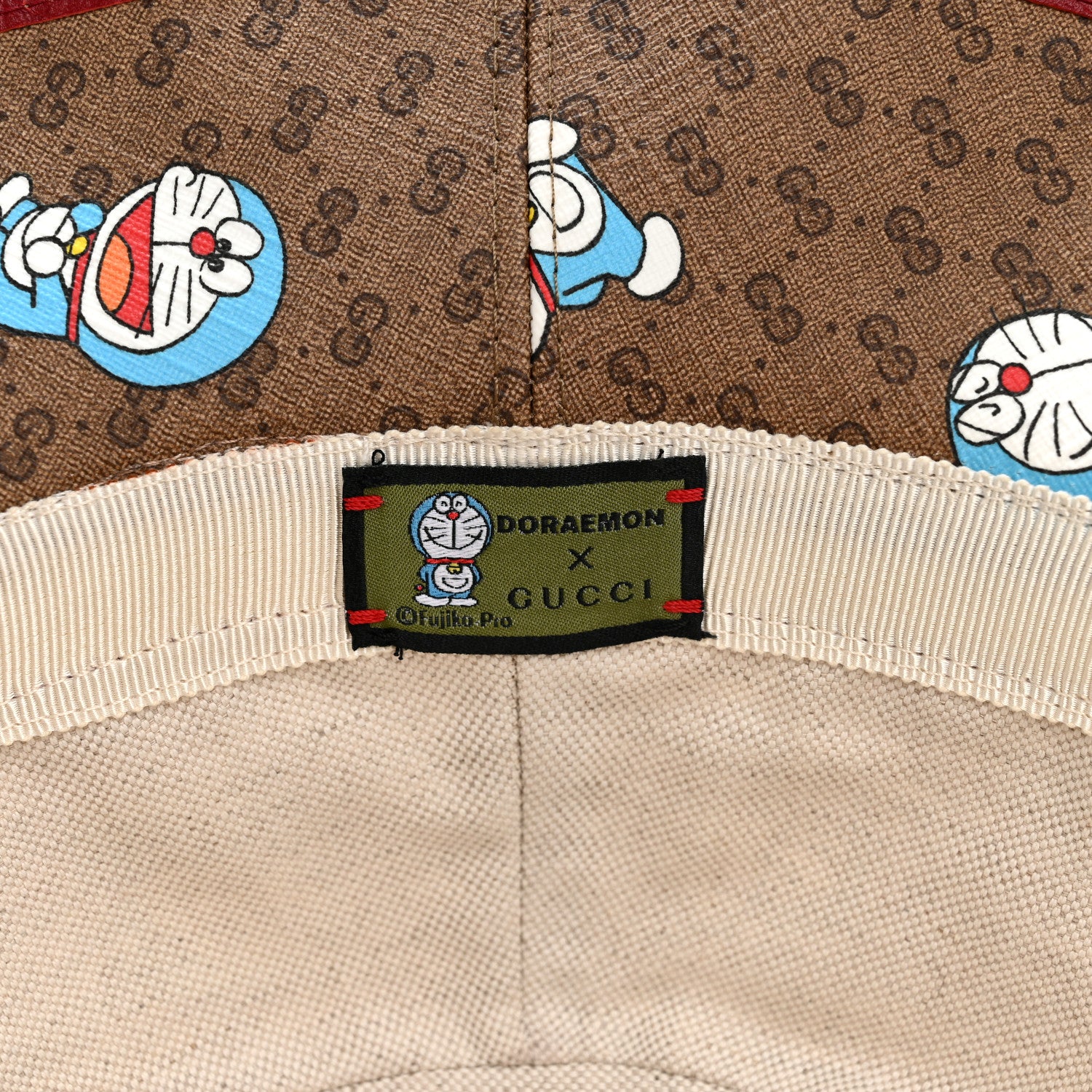 Gucci X DORAEMON Mini Vintage GG Supreme Monogram Textured Dollar