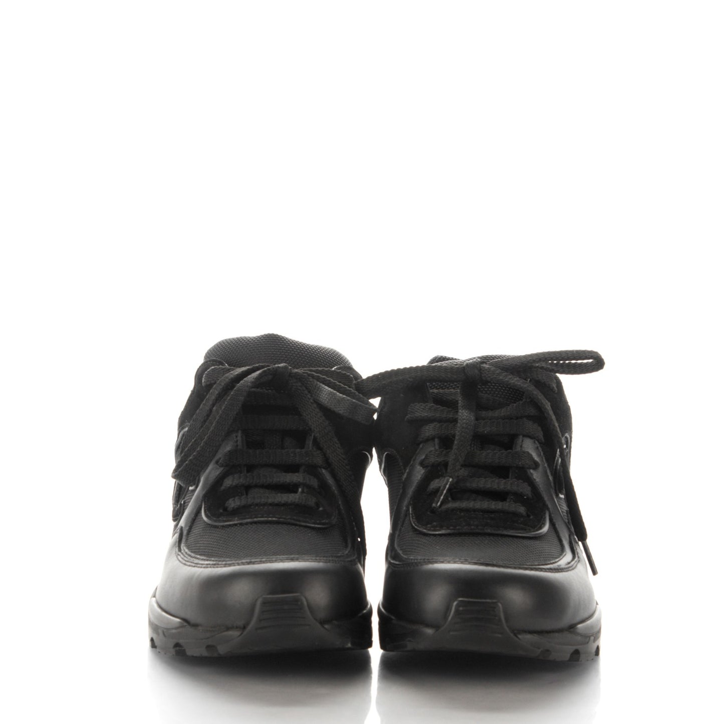 Suede Calfskin CC Sneakers 35.5 Black