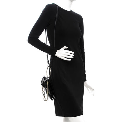 Chloe Velvet Calfskin Star Mini Faye Bracelet Bag Black 2 of 6