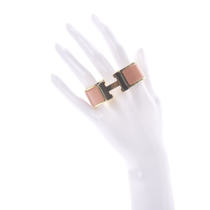 Hermes Enamel Wide Clic Clac H Bracelet PM Rose Poudre 2 of 5