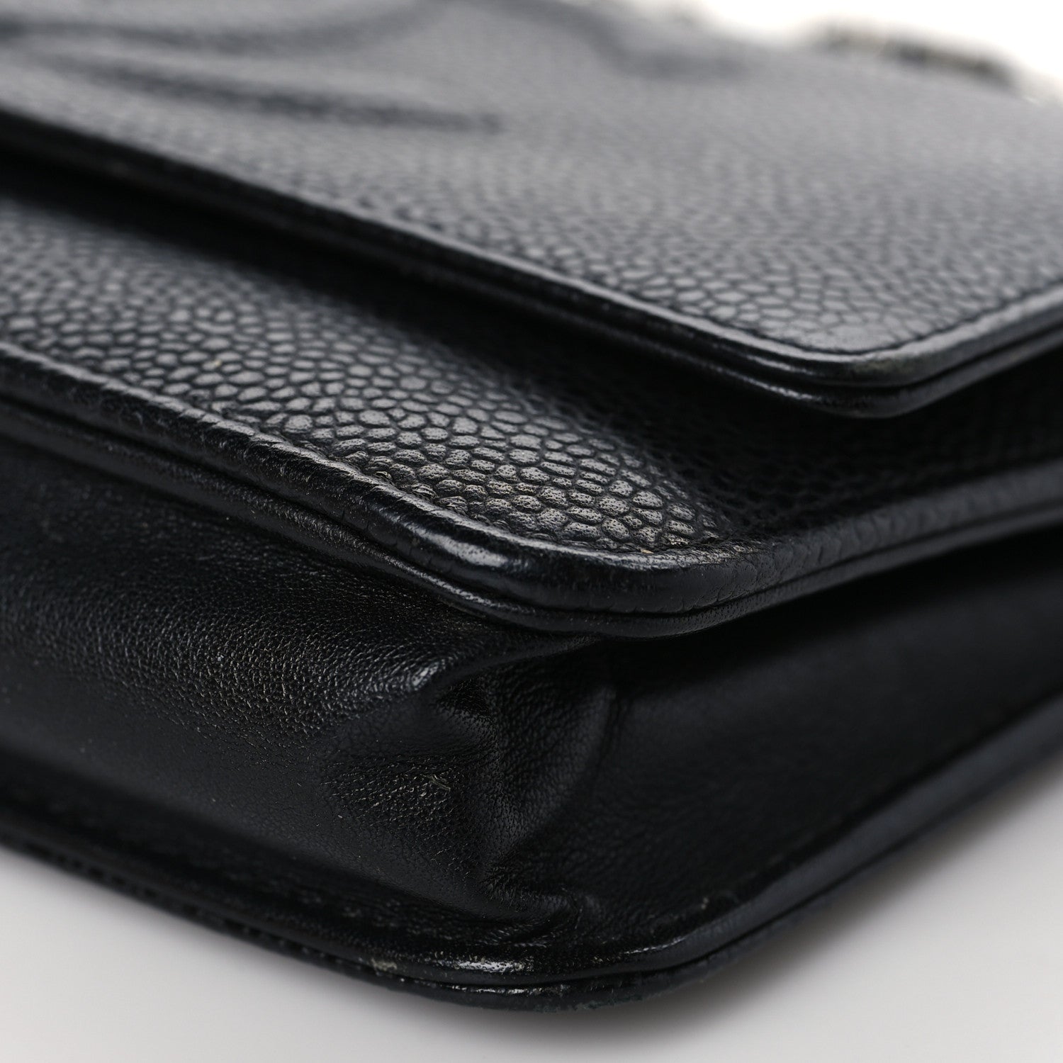 Chanel Caviar Timeless CC Wallet On Chain WOC Black 10 of 11