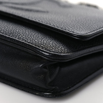 Chanel Caviar Timeless CC Wallet On Chain WOC Black 10 of 11