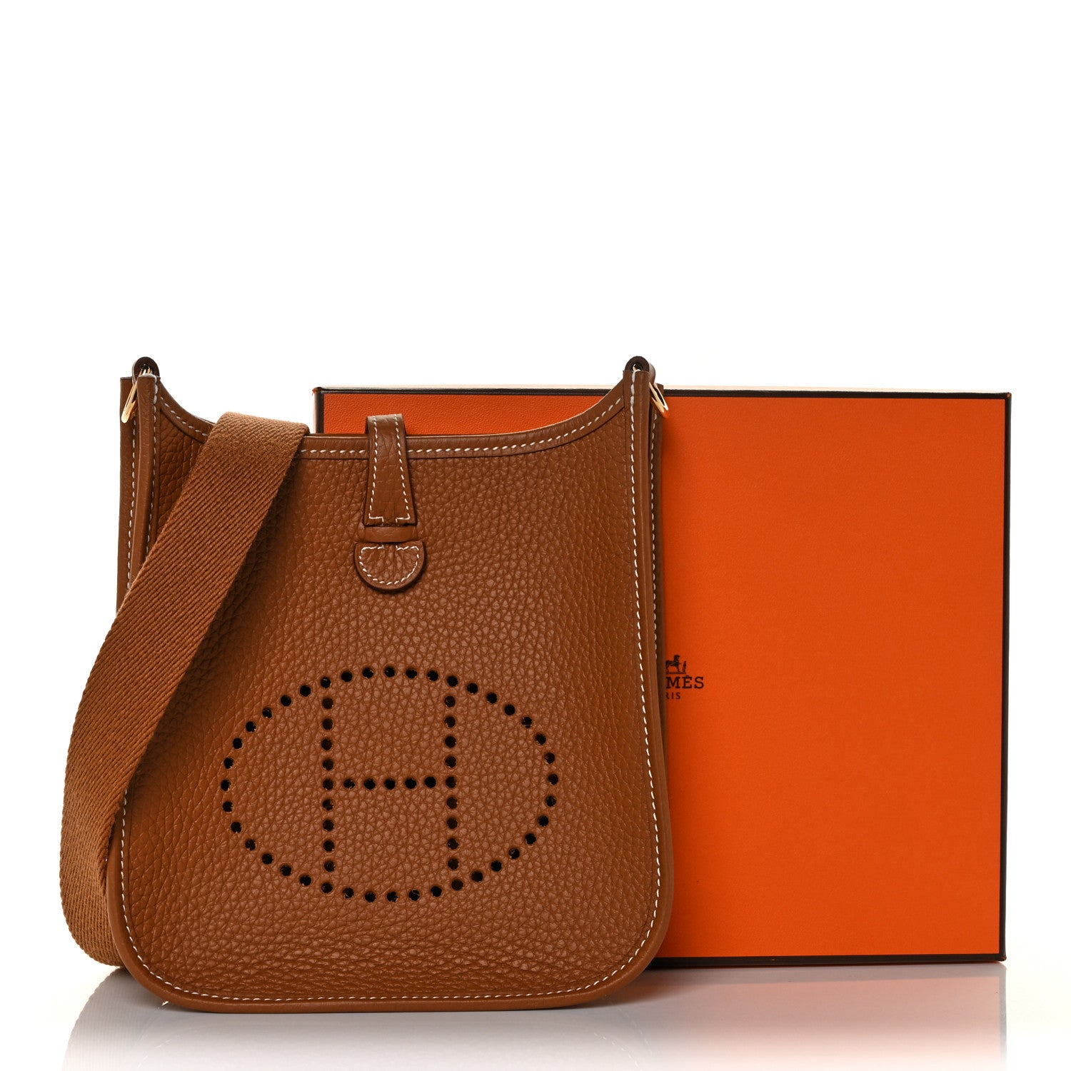 Hermes Taurillon Clemence Evelyne TPM Gold 9 of 9