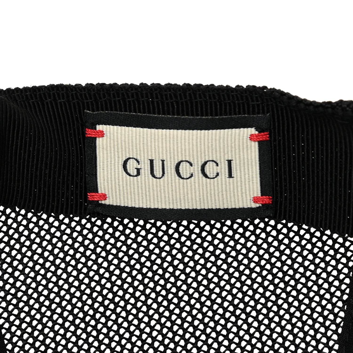 Gucci Grained Calfskin Logo Baseball Hat L Black 5 of 6