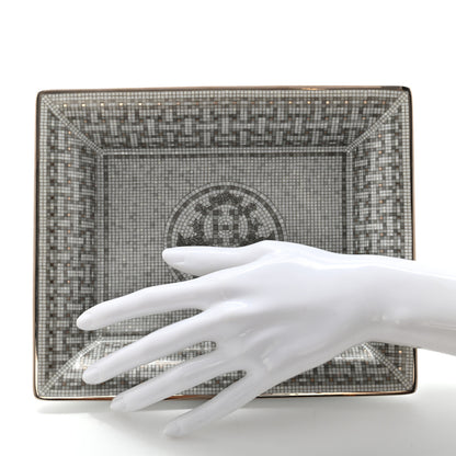 Hermes Porcelain Mosaique Au 24 Platine Change Tray 2 of 6