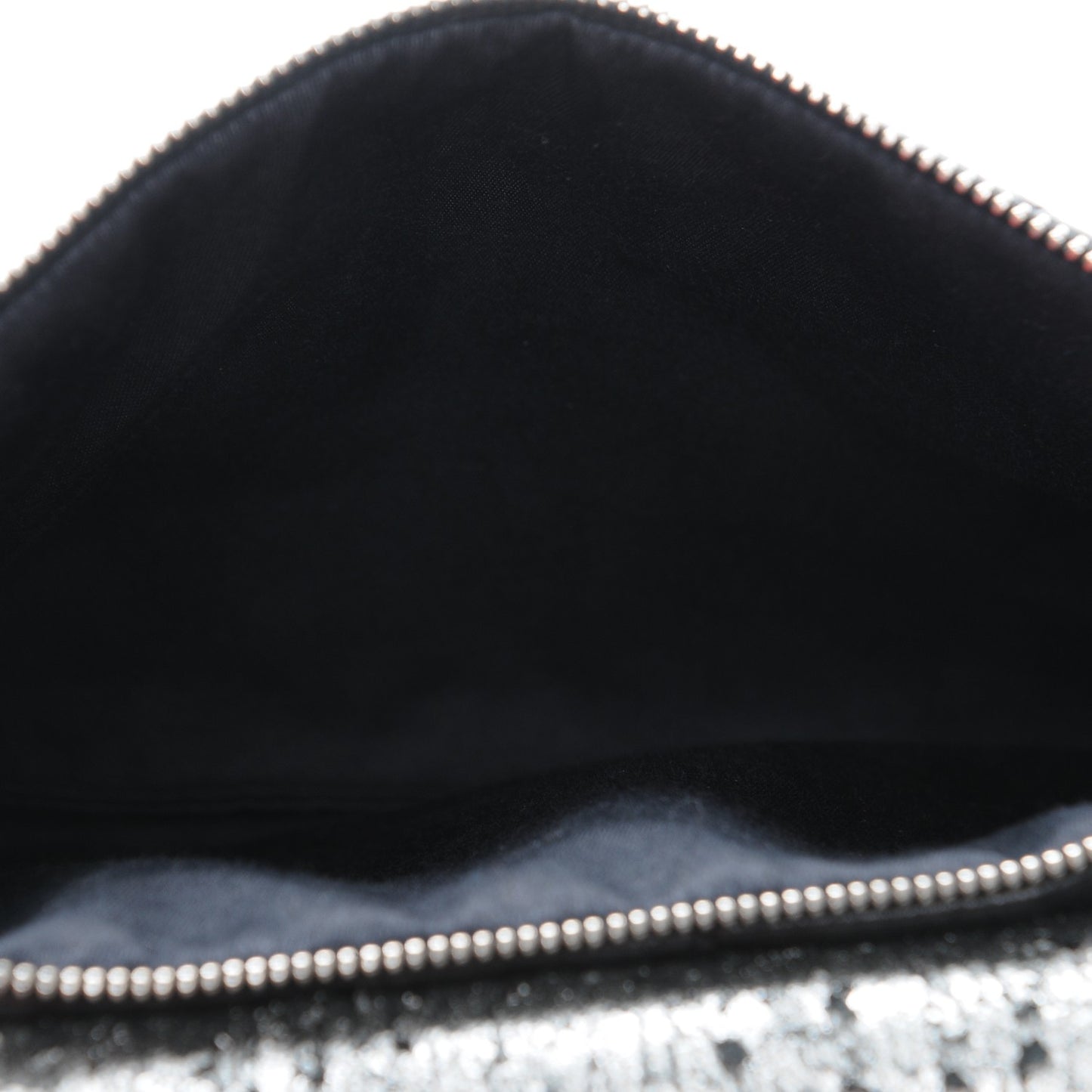 Lambskin Mineral Nights Wristlet Silver Black