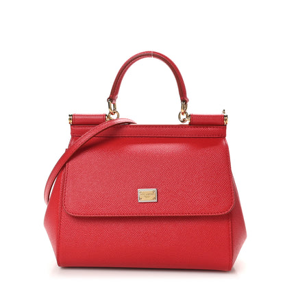 Dolce & Gabbana Dauphine Small Miss Sicily Satchel Red 1 of 9