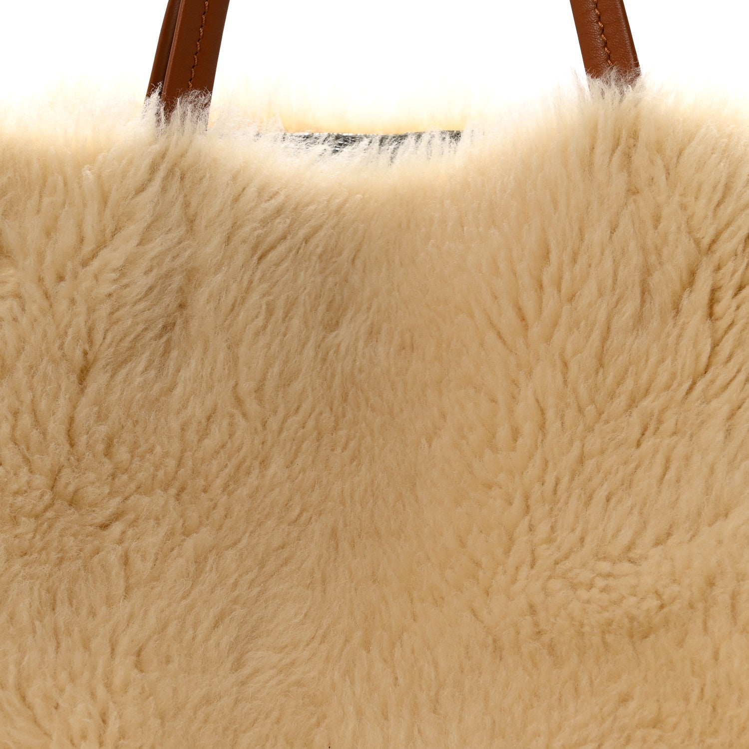 Celine Metallic Lambskin Shearling Medium Phantom Cabas Reversible Tote Natural Silver 18 of 20
