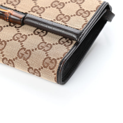 Gucci Monogram Bamboo Bar Clutch Dark Brown 9 of 9