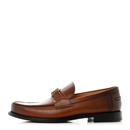 Louis Vuitton Calfskin Mens Major Loafers 7 Brown 1 of 8