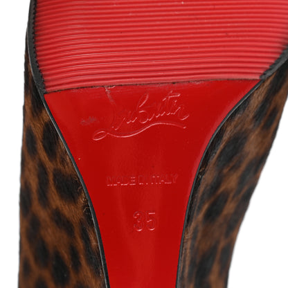 Christian Louboutin Pony Hair Morphing 100 Pump 35 Leopard 6 of 9