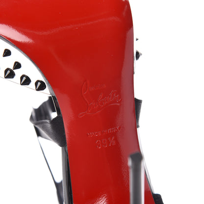 Christian Louboutin PVC Patent Mechante Reine 100 Pumps 39.5 Black 6 of 7