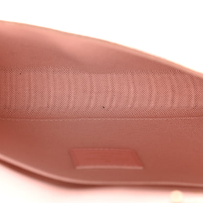 Louis Vuitton Damier Azur Calfskin Pochette Felicie Eau de Rose 8 of 20