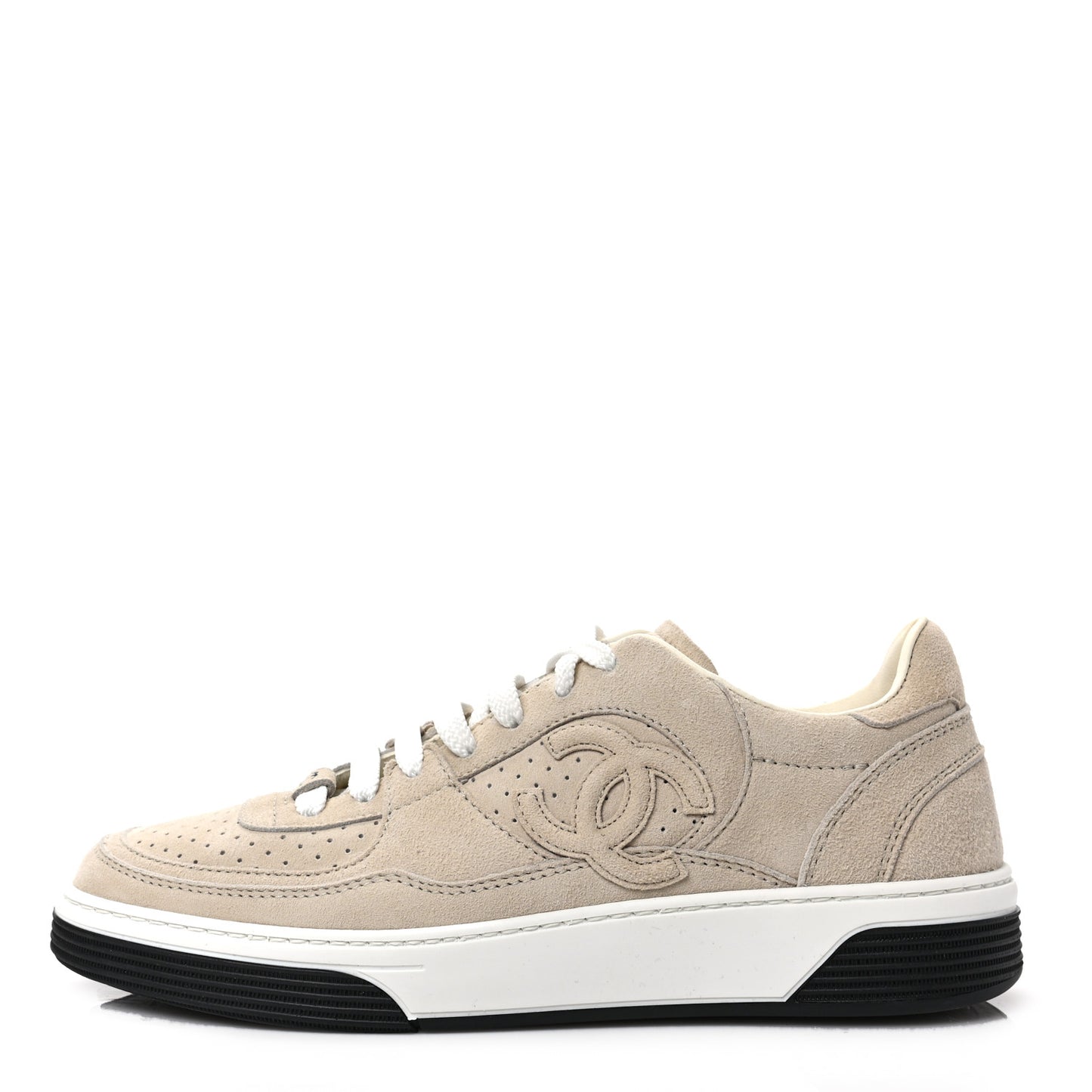 Suede Womens CC Sneakers 37 Light Beige