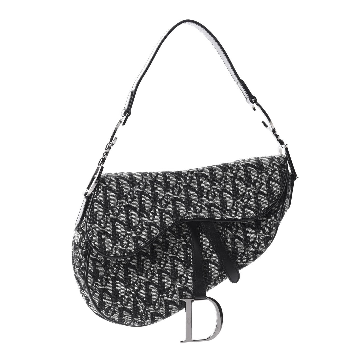 Monogram Saddle Bag Black