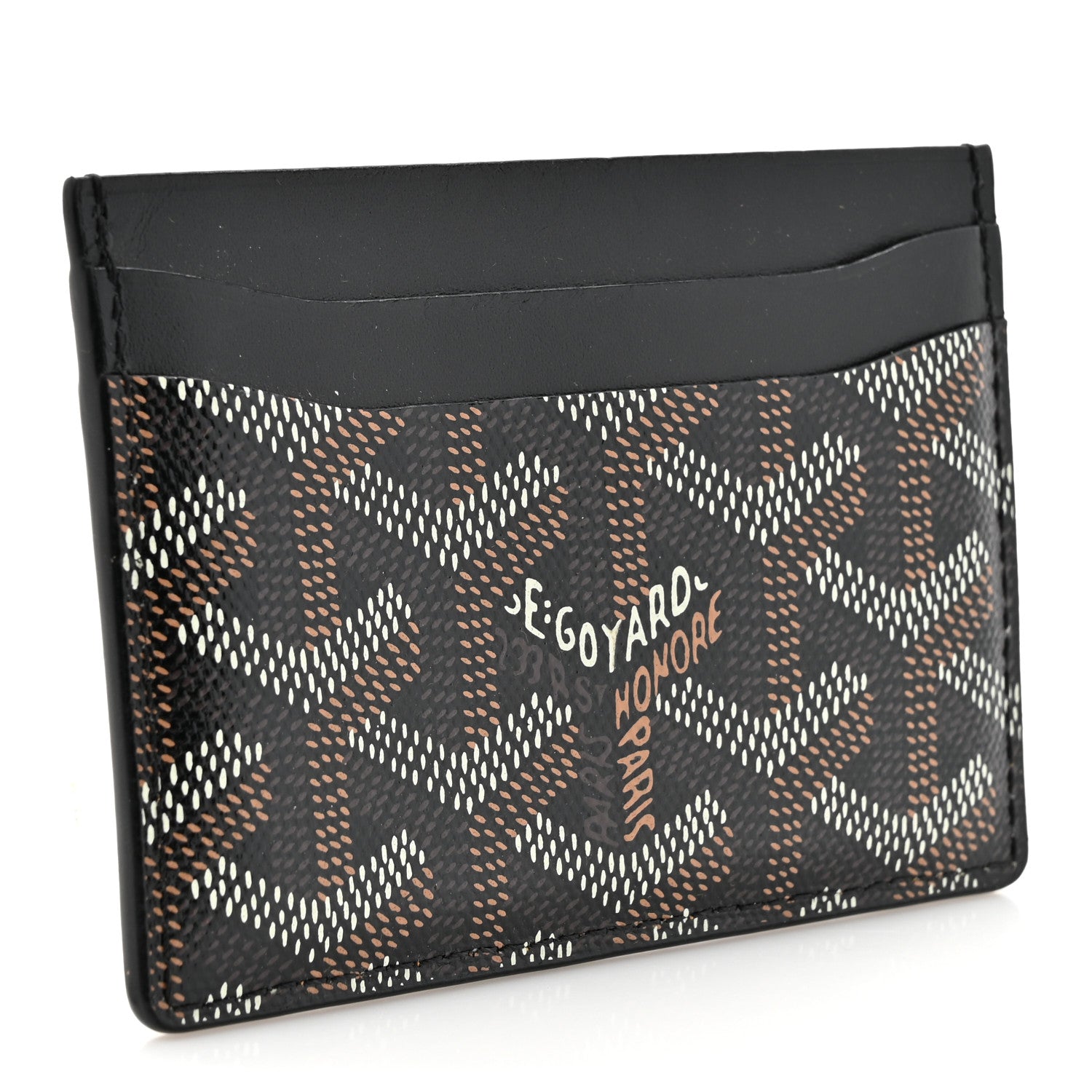 Goyard Goyardine Saint Sulpice Card Holder Black 3 of 8