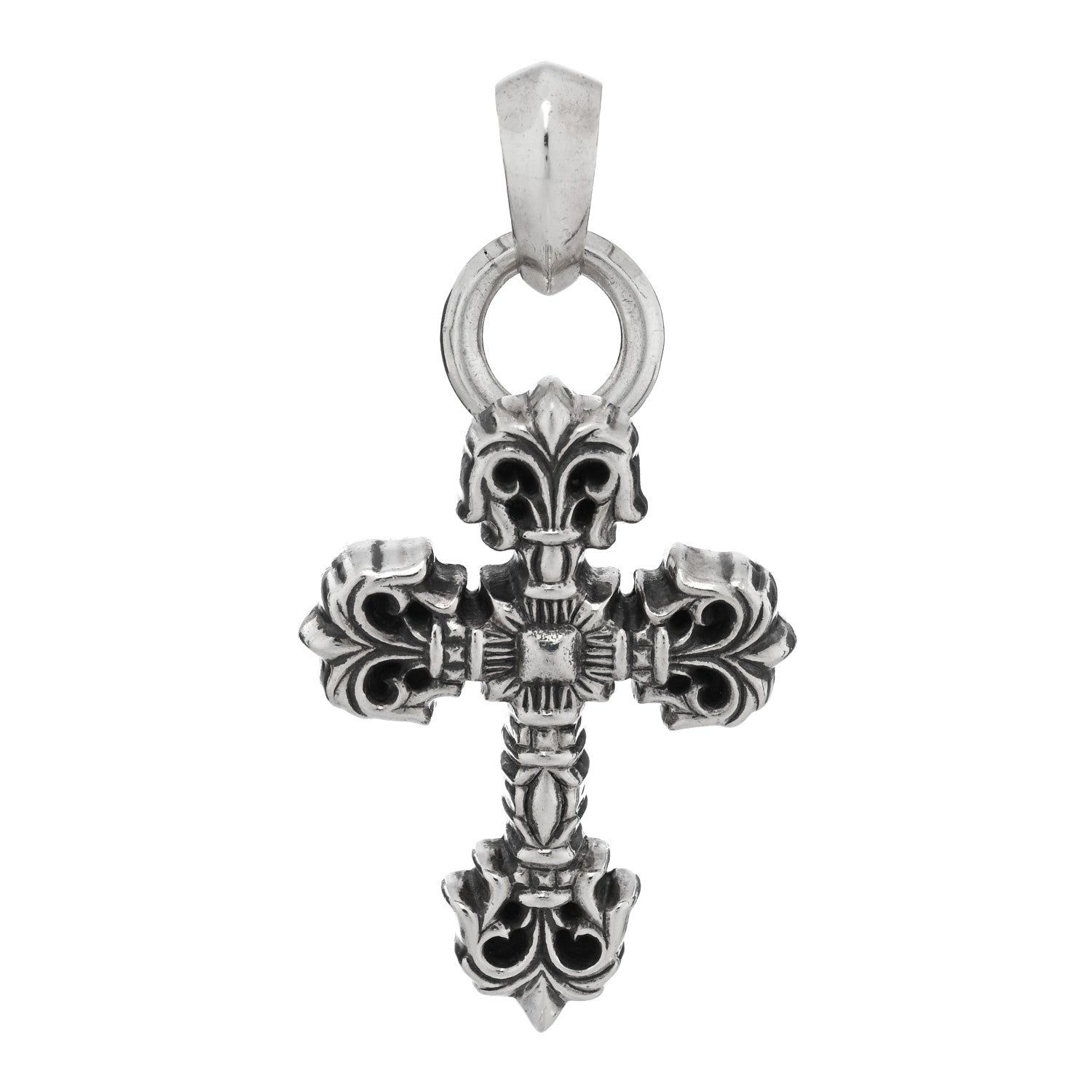 Chrome Hearts Sterling Silver Filigree Cross Pendant 1 of 3