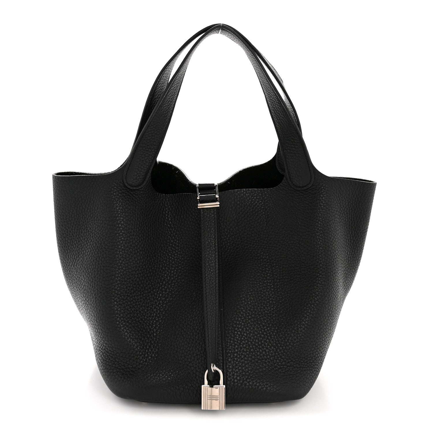 Hermes Taurillon Clemence Picotin Lock 22 MM Black 1 of 15
