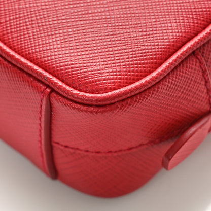 Prada Saffiano Mini Camera Crossbody Bag Fuoco 8 of 8