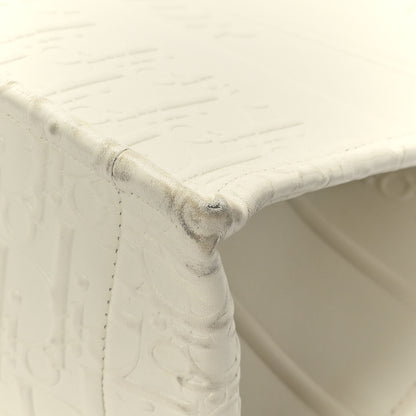 Christian Dior Oblique Calfskin Embossed Medium Book Tote Ivory 9 of 11