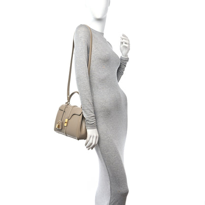 Celine Satinated Calfskin Small 16 Top Handle Bag Beige 2 of 12