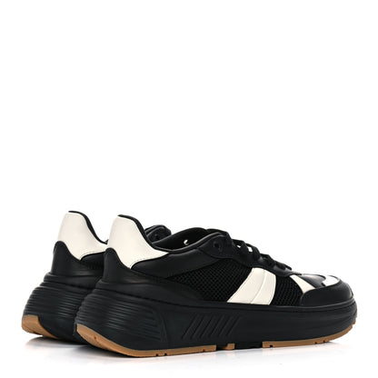 Bottega Veneta Calfskin Technical Mesh Speedster Sneakers 41 Black 4 of 8