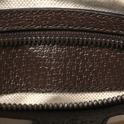 Gucci GG Supreme Monogram Textured Dollar Calfskin Web Mini Ophidia Convertible Shoulder Bag Beige Ebony New Acero 7 of 12