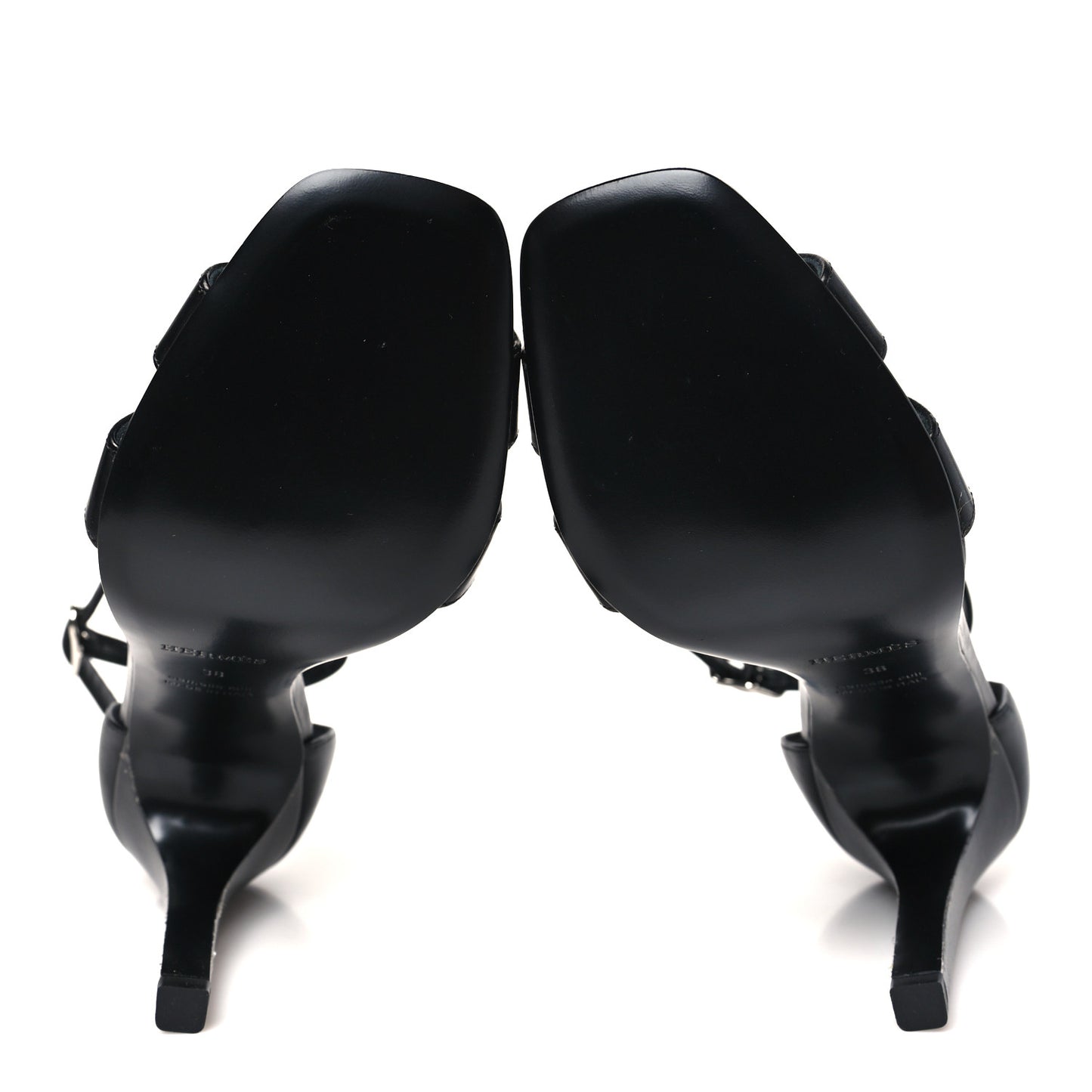 Calfskin Joy 105 Sandals 38.5 Black