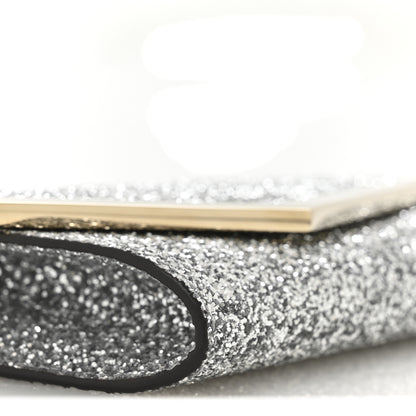 Jimmy Choo Glitter Emmie Clutch Silver 8 of 10