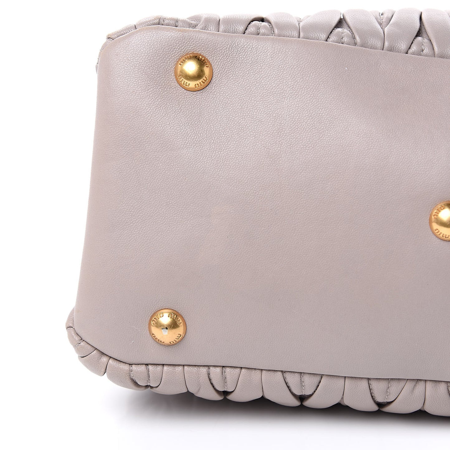 Nappa Matelasse Tote Pomice