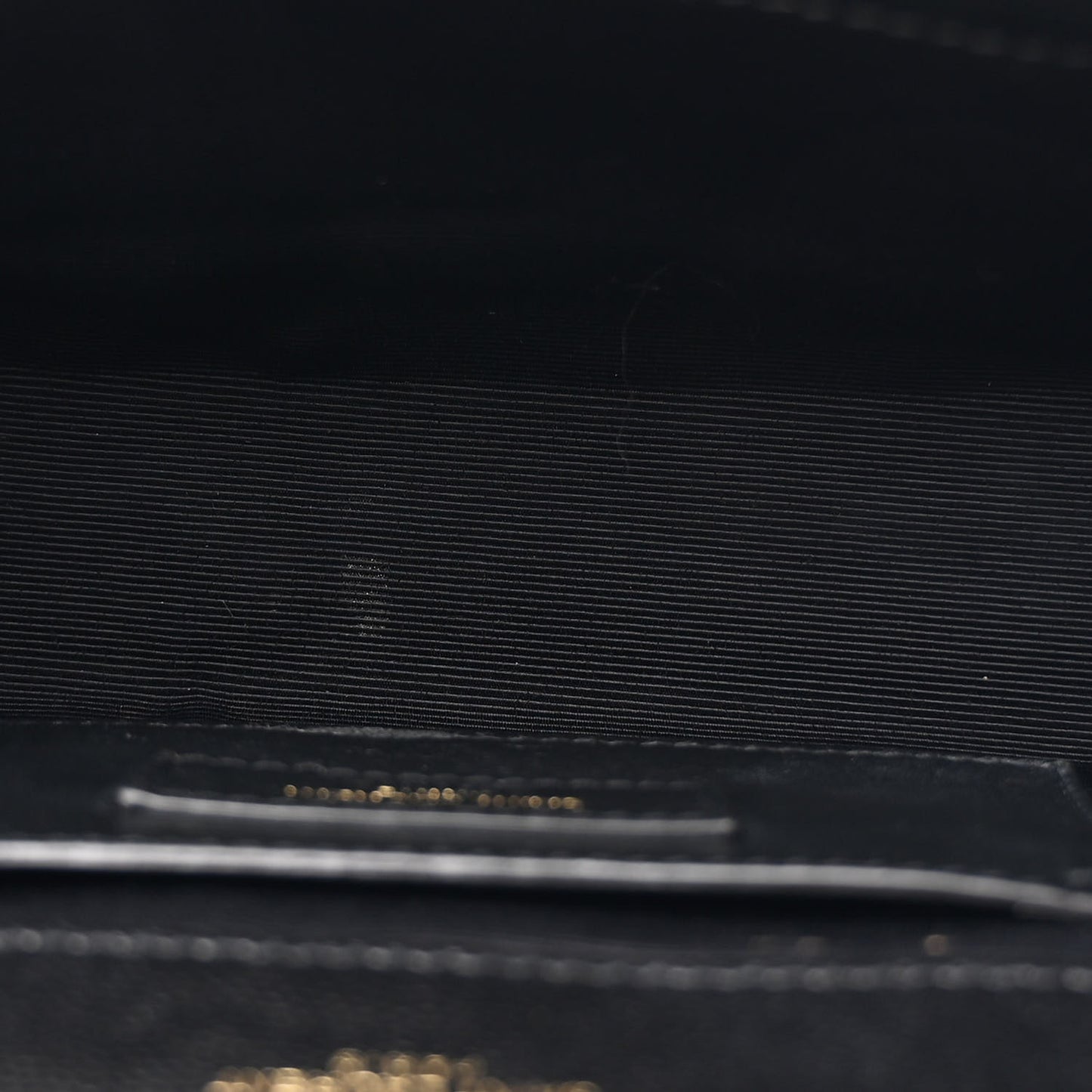 Grain De Poudre Textured Mixed Matelasse Triquilt Small Monogram Satchel Black