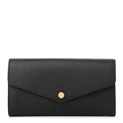 Louis Vuitton Empreinte Sarah Wallet NM Black 1 of 8