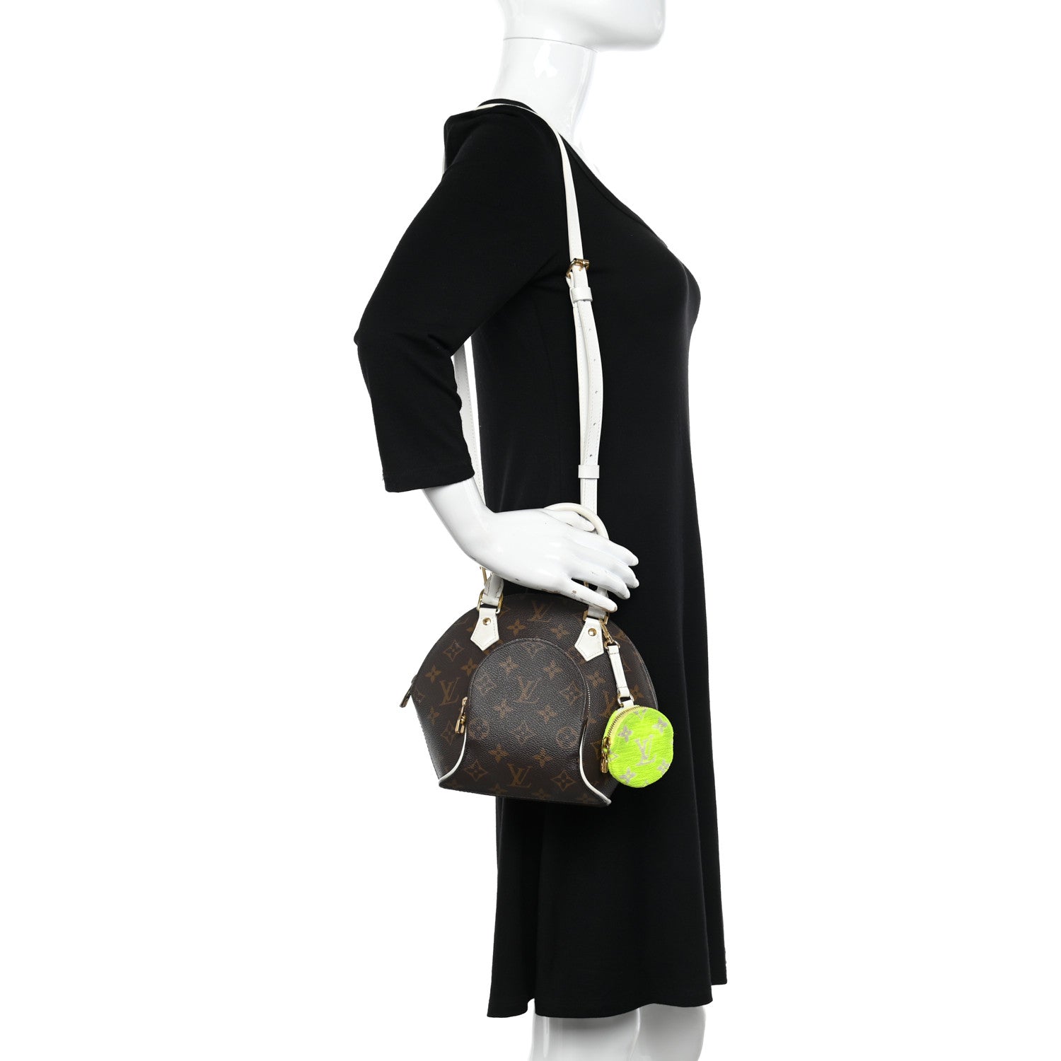 Louis Vuitton Monogram LV Match Ellipse BB White 2 of 17