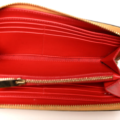 Christian Louboutin Calfskin Panettone Spiked Zip Around Wallet Yellow Multicolor 6 of 11