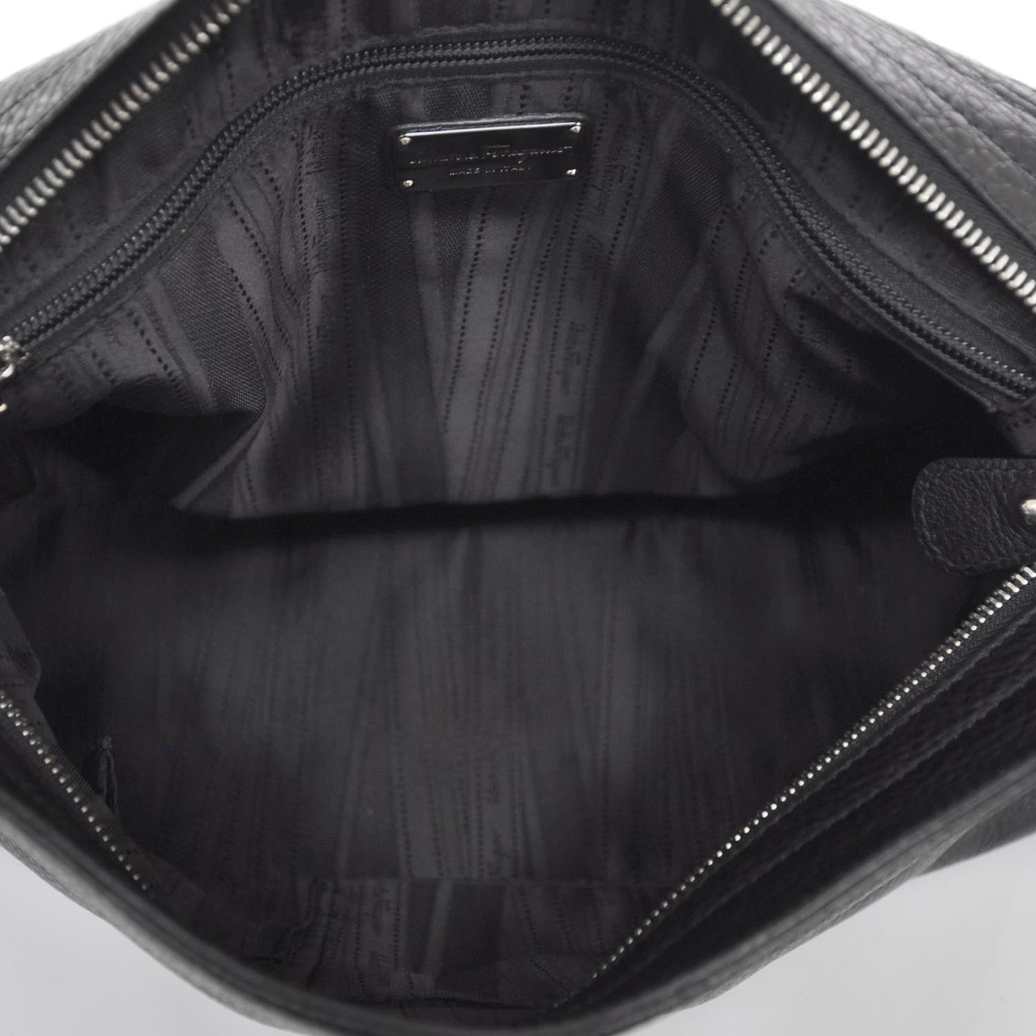 FASHIONPHILE SALVATOREFERRAGAMOLeatherLargeSofiaBlack 6 of 7