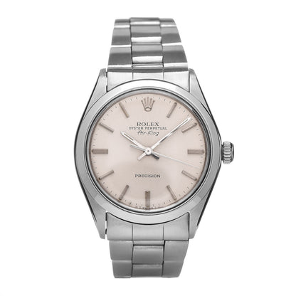 Rolex Stainless Steel 34mm Oyster Perpetual Air-King Super Precision Watch Silver 5500 1 of 6
