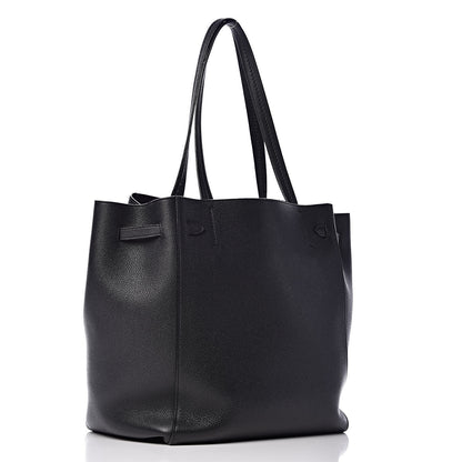 Celine Soft Grained Calfskin Small Belt Cabas Phantom Black 3 of 10