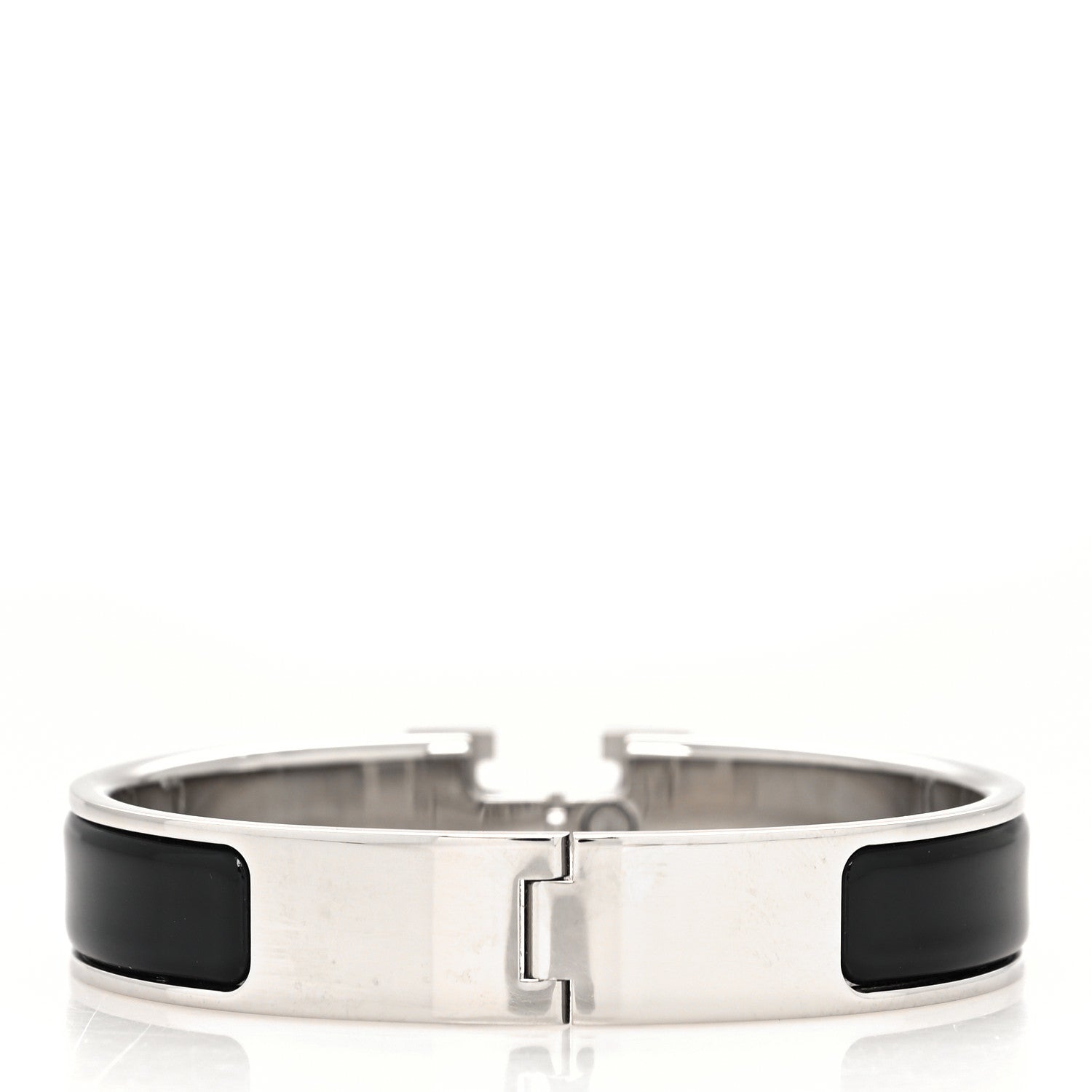 Hermes Enamel Narrow Clic Clac H Bracelet PM Black 3 of 5