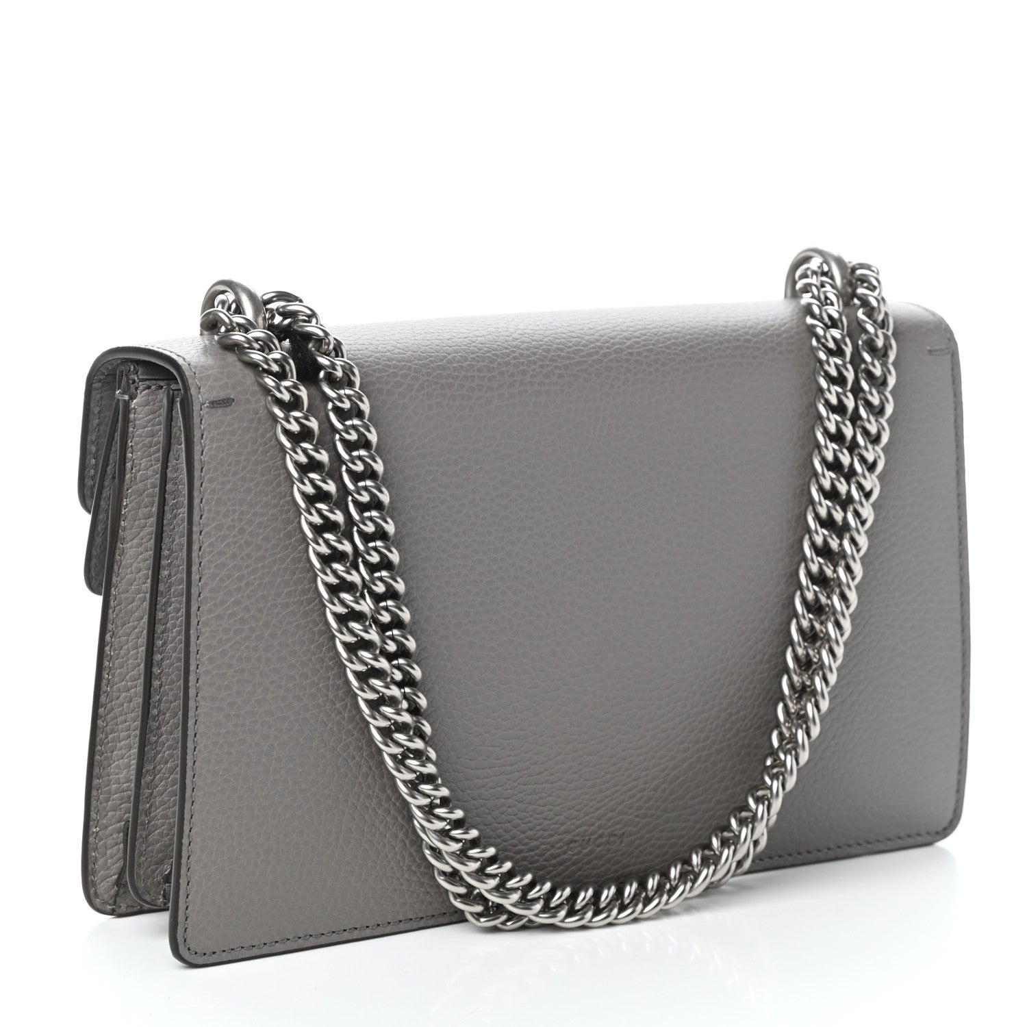 Gucci Pebbled Calfskin Small Dionysus Shoulder Bag Dusty Grey 3 of 9