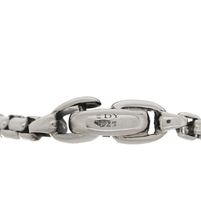 David Yurman Sterling Silver Black Onyx Hex Chain Station Bracelet 4 of 6