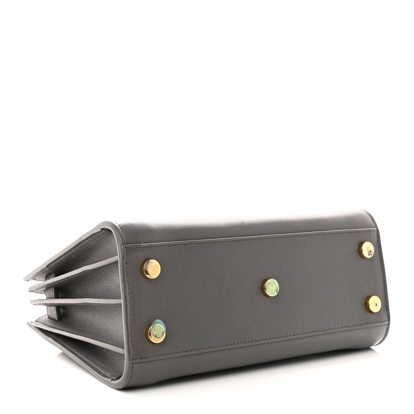 SAINT LAURENT Calfskin Nano Sac De Jour Fog