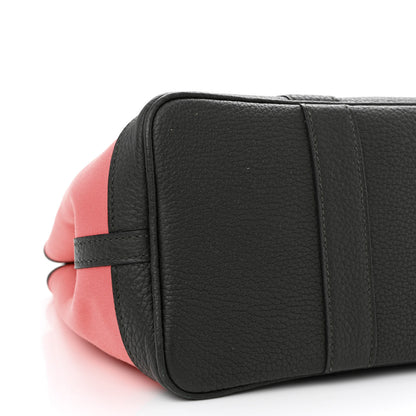 Hermes Toile Officier Negonda Garden Party 30 TPM Rose Azalee Vert Fonce 9 of 10