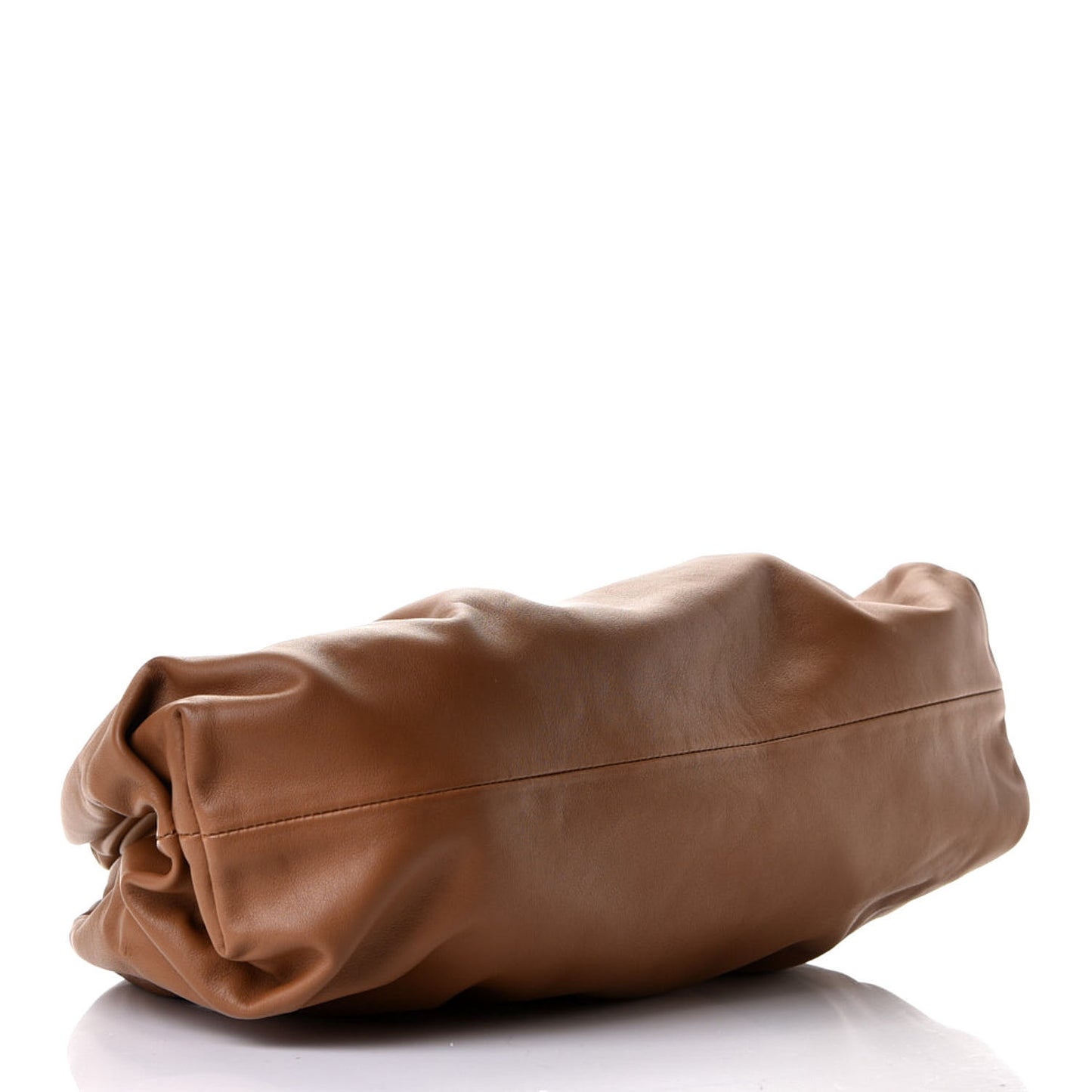 Smooth Butter Calf The Pouch Oversized Clutch Cammello