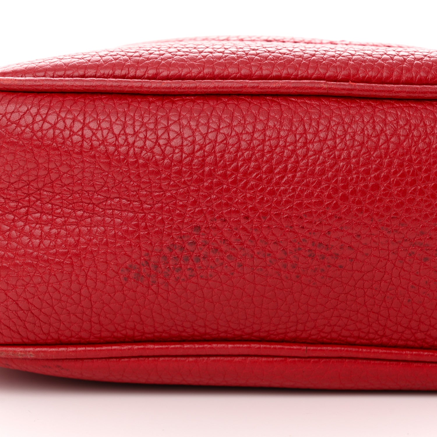Gucci Pebbled Calfskin Small Soho Disco Bag Vibrant Red 16 of 21